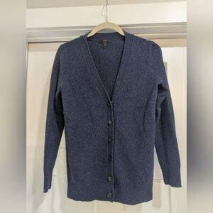 J. Crew Men's Navy Cardigan Sweater
